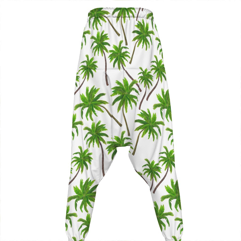 Palm Tree Pattern Print Hammer Pants