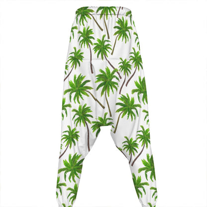 Palm Tree Pattern Print Hammer Pants