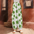 Palm Tree Pattern Print Harem Pants