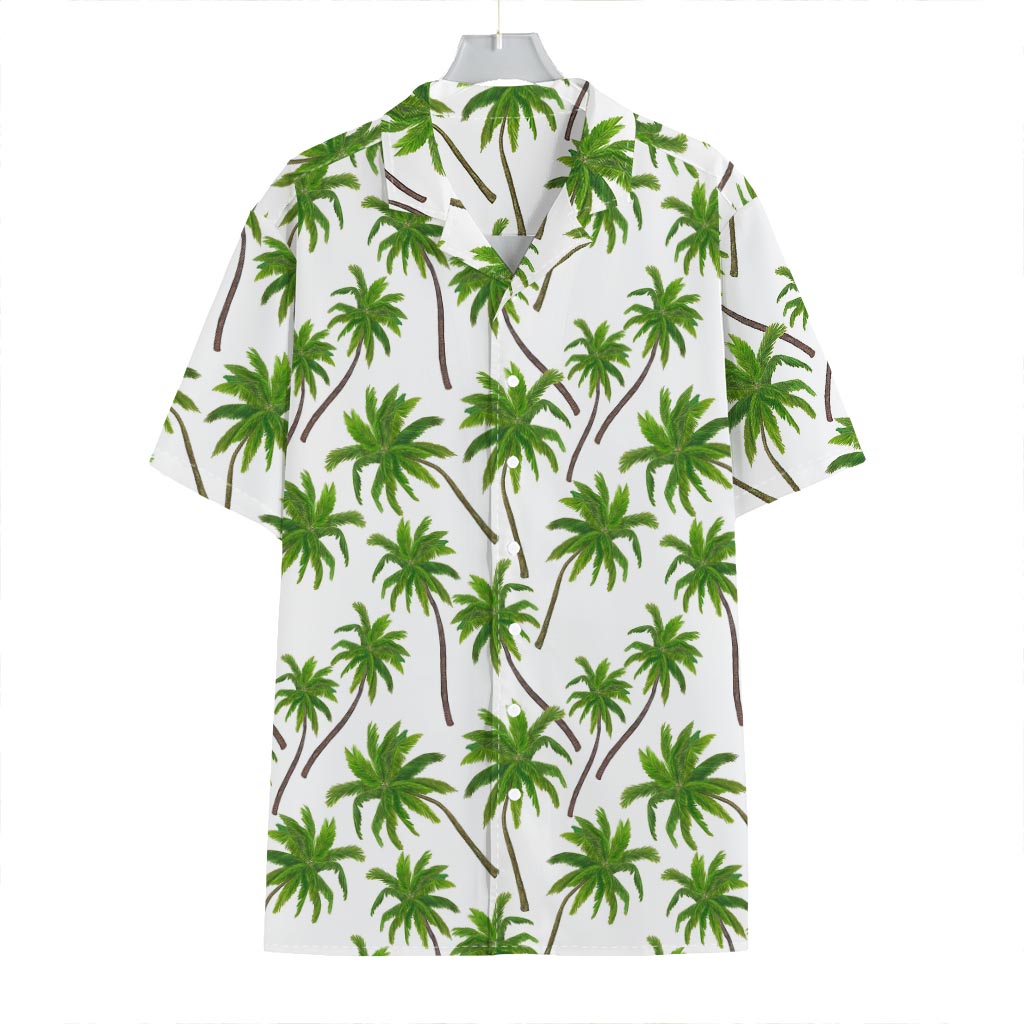 Palm Tree Pattern Print Hawaiian Shirt