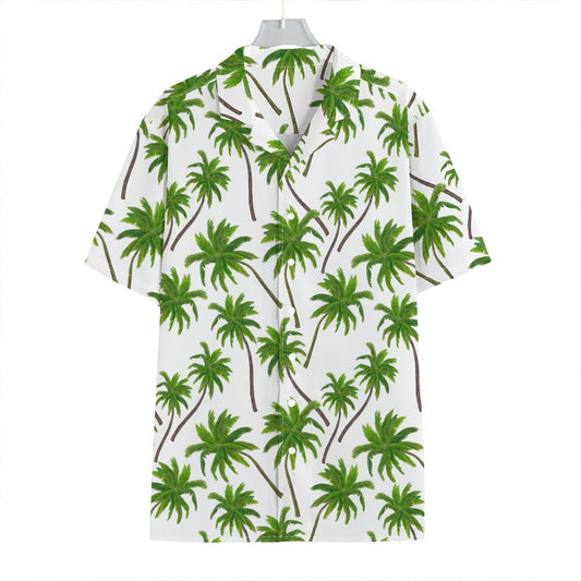 Palm Tree Pattern Print Hawaiian Shirt