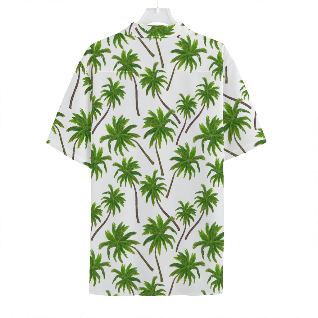 Palm Tree Pattern Print Hawaiian Shirt