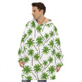 Palm Tree Pattern Print Hoodie Blanket