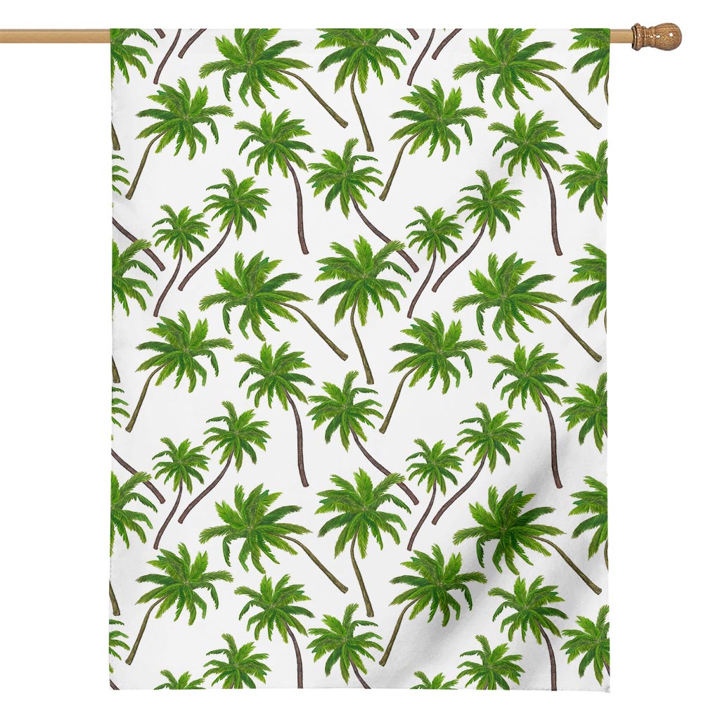 Palm Tree Pattern Print House Flag
