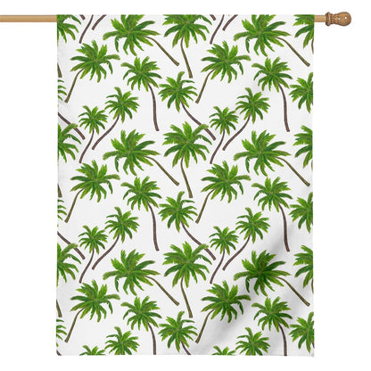 Palm Tree Pattern Print House Flag
