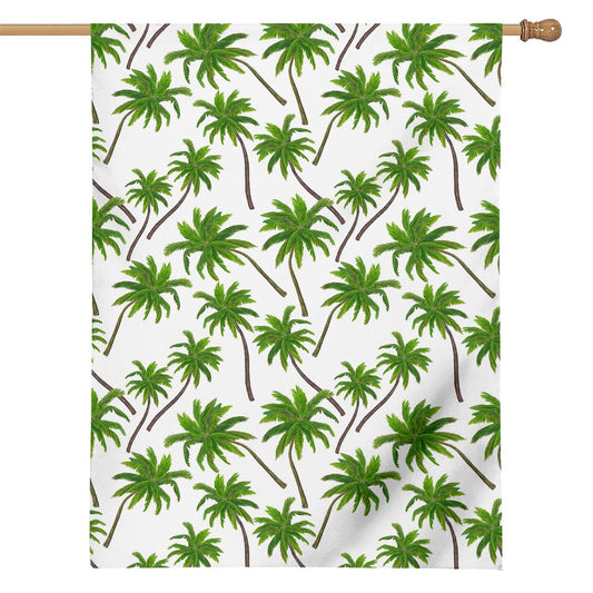 Palm Tree Pattern Print House Flag