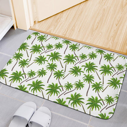 Palm Tree Pattern Print Indoor Door Mat