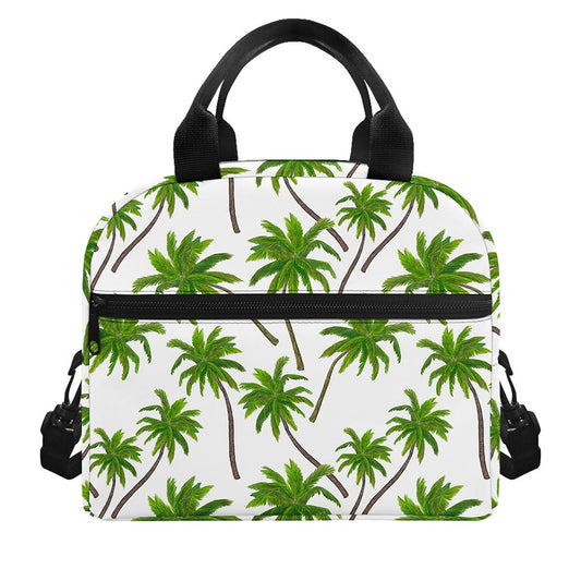 Palm Tree Pattern Print Insulated Lunch Bag