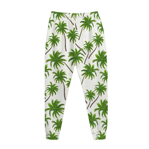 Palm Tree Pattern Print Jogger Pants