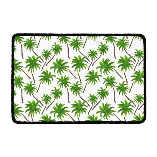 Palm Tree Pattern Print Kitchen Mat