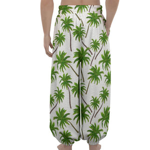 Palm Tree Pattern Print Lantern Pants