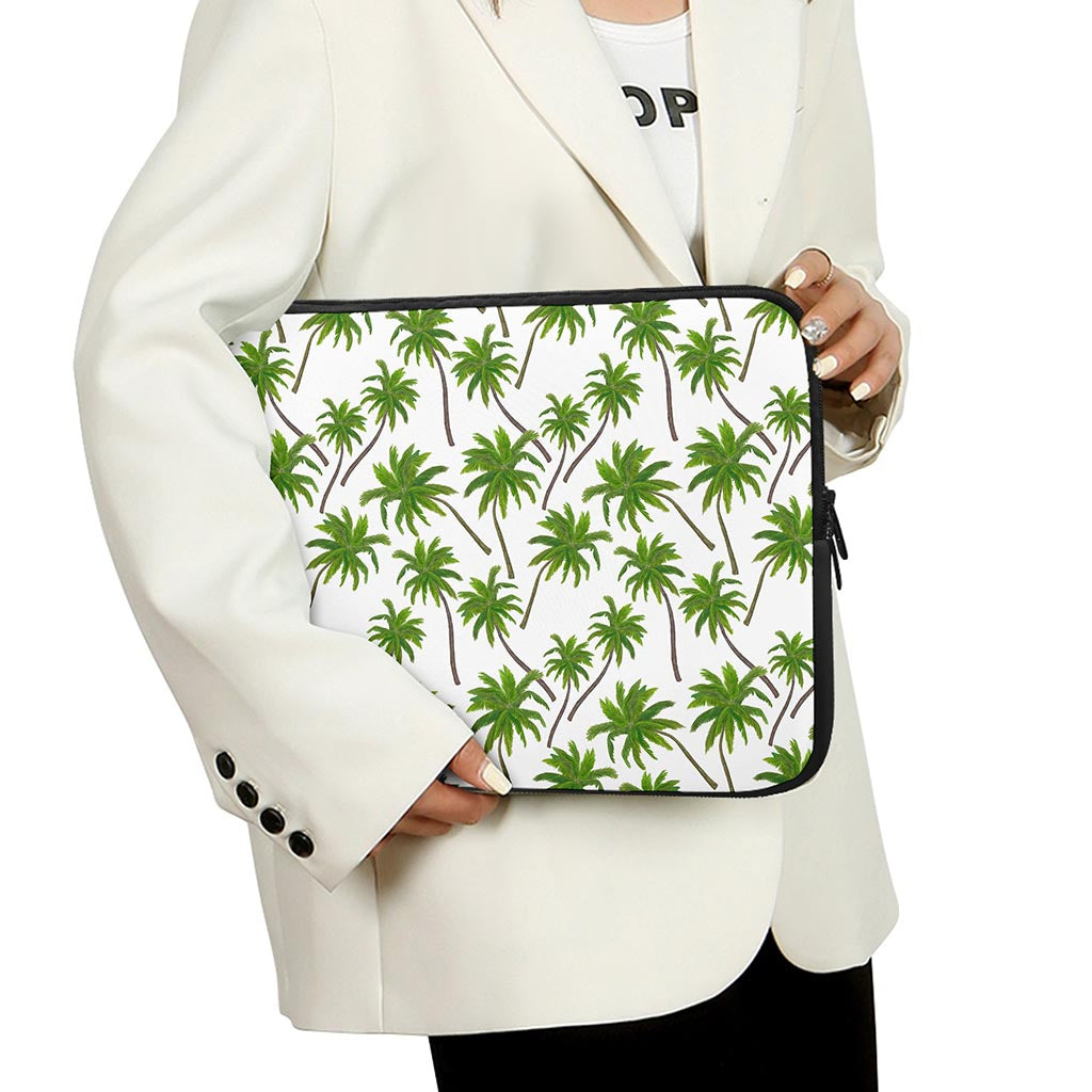 Palm Tree Pattern Print Laptop Sleeve