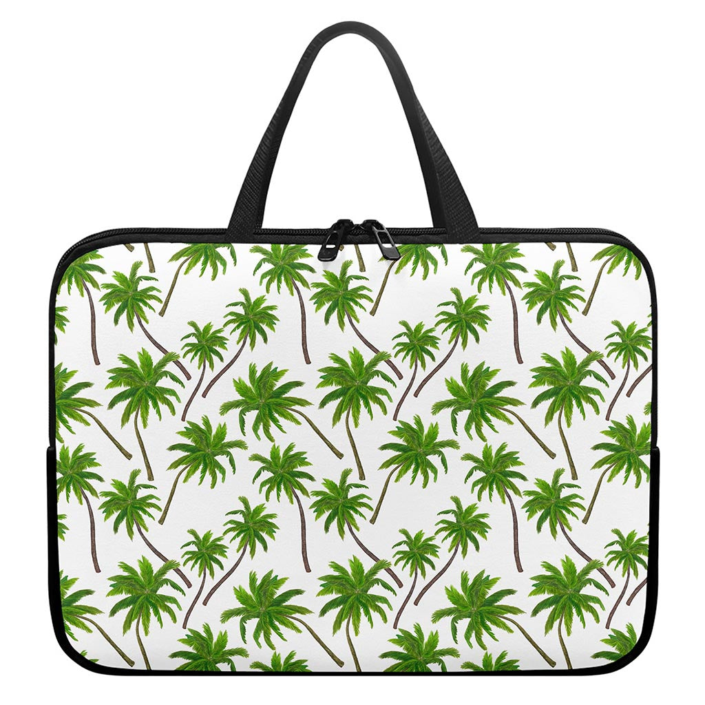 Palm Tree Pattern Print Laptop Sleeve With Handle