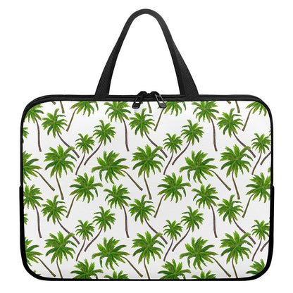 Palm Tree Pattern Print Laptop Sleeve With Handle