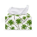 Palm Tree Pattern Print Leather Tissue Box Cover