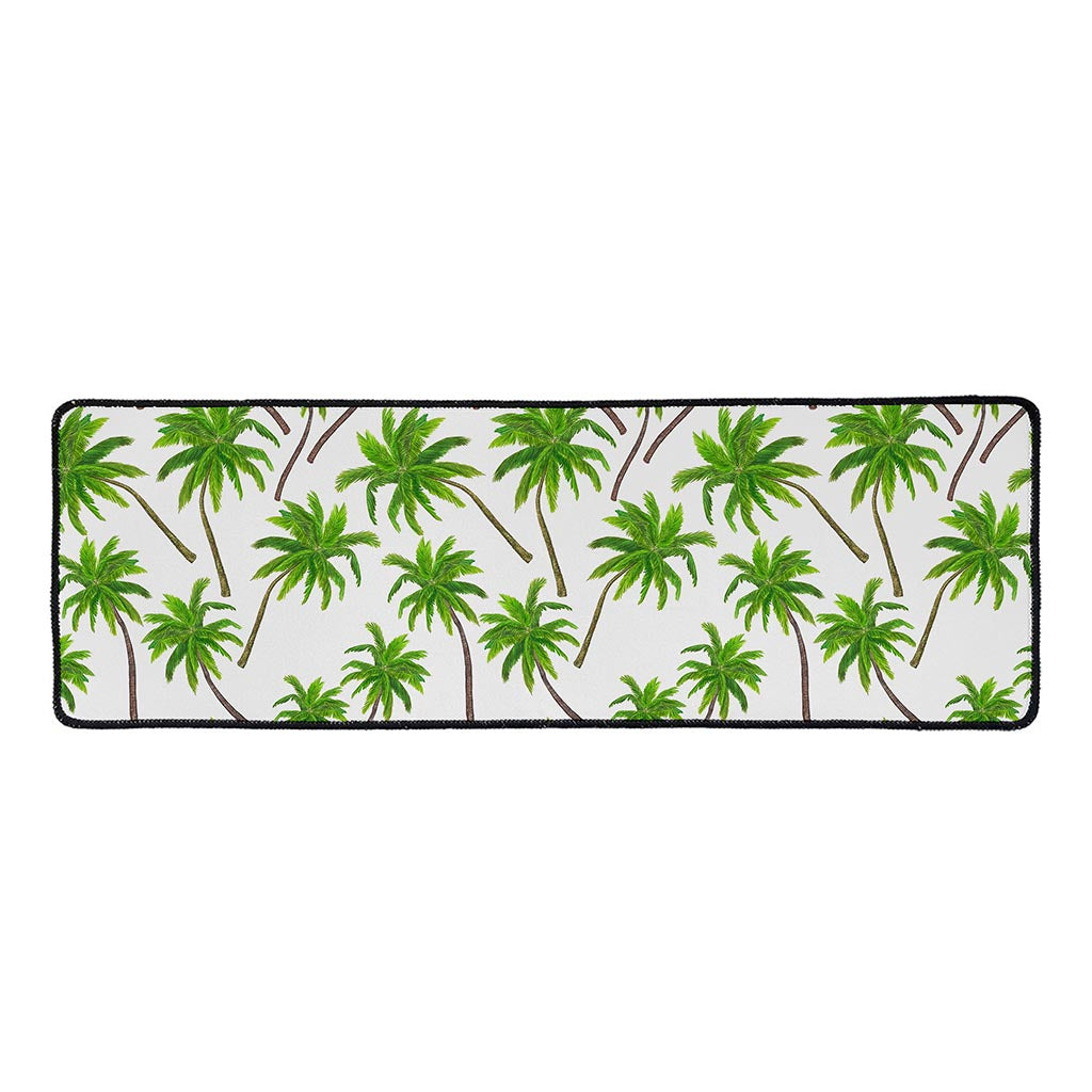 Palm Tree Pattern Print Long Kitchen Mat