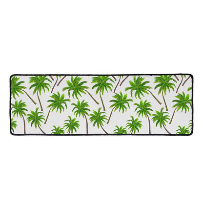 Palm Tree Pattern Print Long Kitchen Mat