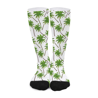 Palm Tree Pattern Print Long Socks