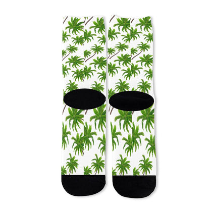 Palm Tree Pattern Print Long Socks