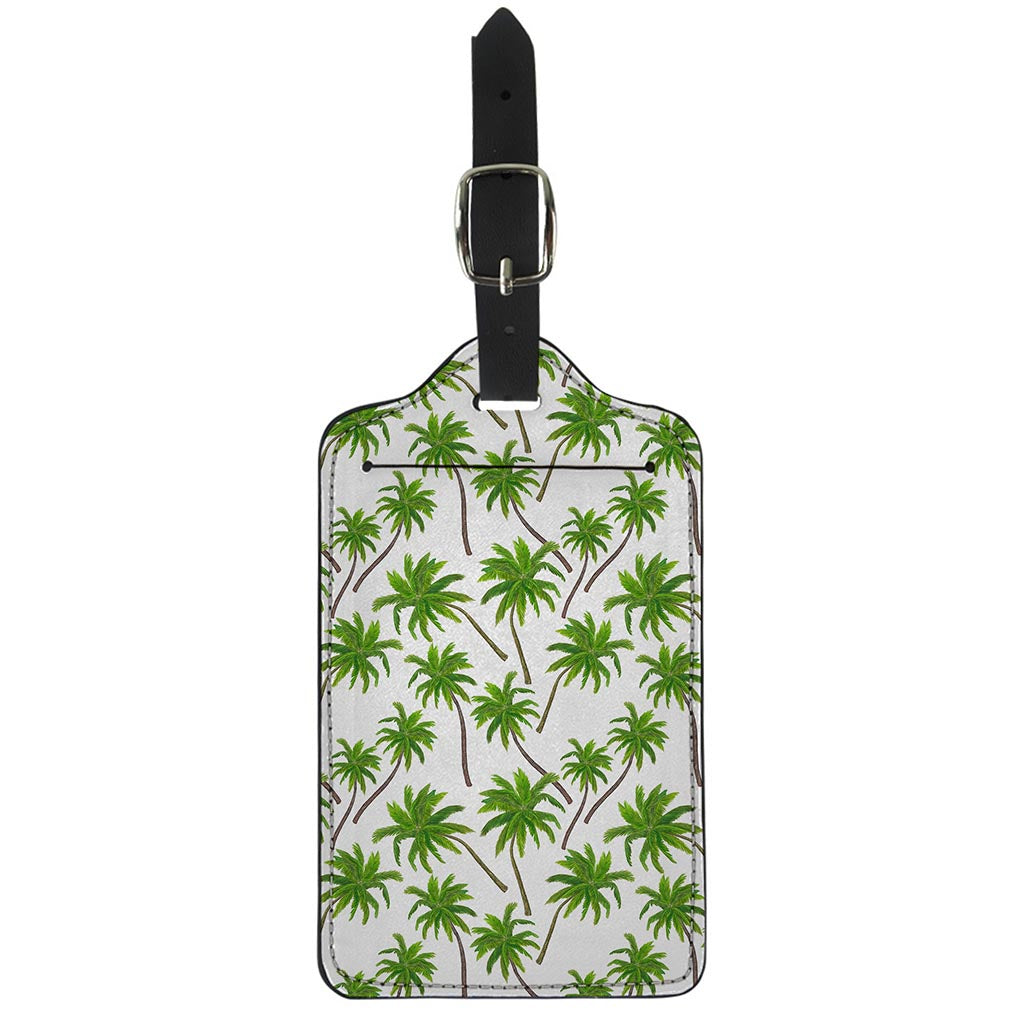 Palm Tree Pattern Print Luggage Tag