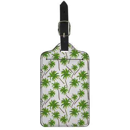 Palm Tree Pattern Print Luggage Tag