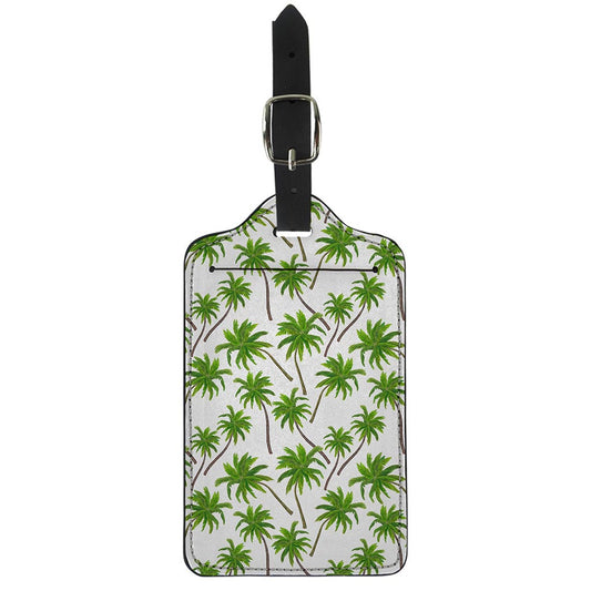 Palm Tree Pattern Print Luggage Tag