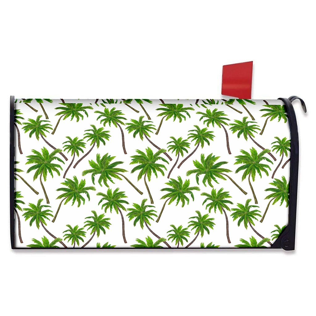 Palm Tree Pattern Print Mailbox Cover