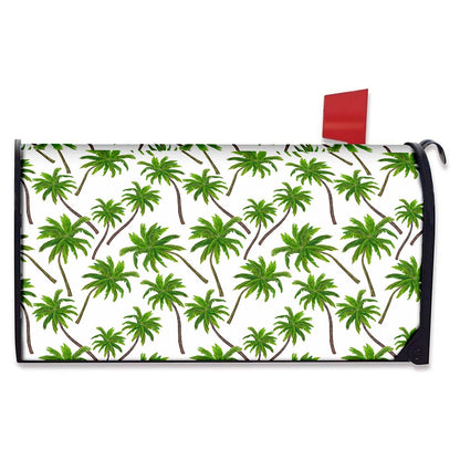 Palm Tree Pattern Print Mailbox Cover