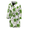 Palm Tree Pattern Print Men's Bathrobe