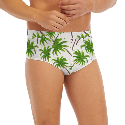Palm Tree Pattern Print Men's Briefs