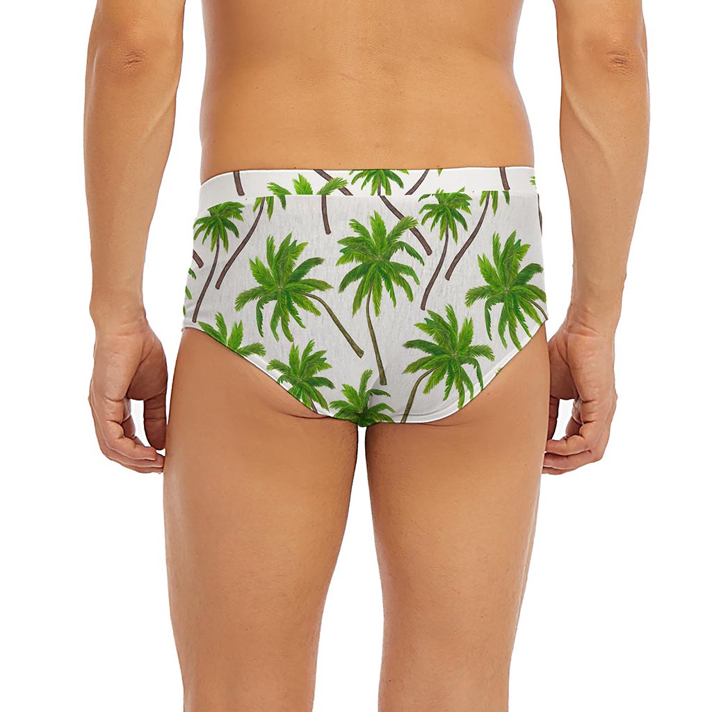 Palm Tree Pattern Print Men's Briefs