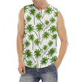 Palm Tree Pattern Print Men's Fitness Tank Top