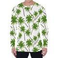 Palm Tree Pattern Print Men's Long Sleeve T-Shirt