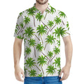 Palm Tree Pattern Print Men's Polo Shirt