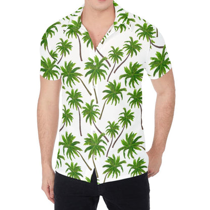 Palm Tree Pattern Print Men's Shirt