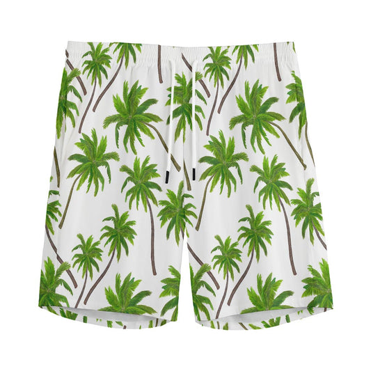 Palm Tree Pattern Print Men's Sports Shorts