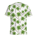 Palm Tree Pattern Print Men's Athletic T-Shirt