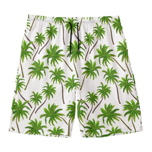 Palm Tree Pattern Print Men's Swim Trunks