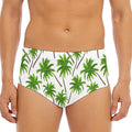 Palm Tree Pattern Print Men's Triangle Swim Briefs