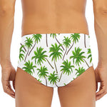 Palm Tree Pattern Print Men's Triangle Swim Briefs