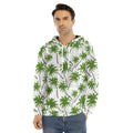 Palm Tree Pattern Print Men's Velvet Pullover Hoodie