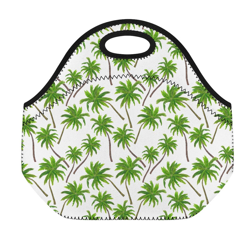 Palm Tree Pattern Print Neoprene Lunch Bag