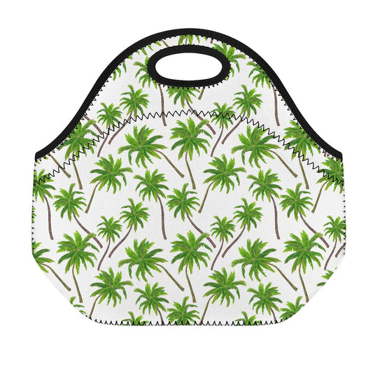 Palm Tree Pattern Print Neoprene Lunch Bag