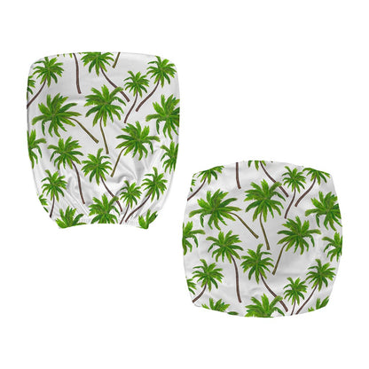 Palm Tree Pattern Print Office Chair Cover