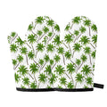 Palm Tree Pattern Print Oven Mitts