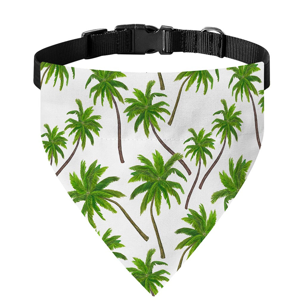 Palm Tree Pattern Print Over The Collar Dog Bandana