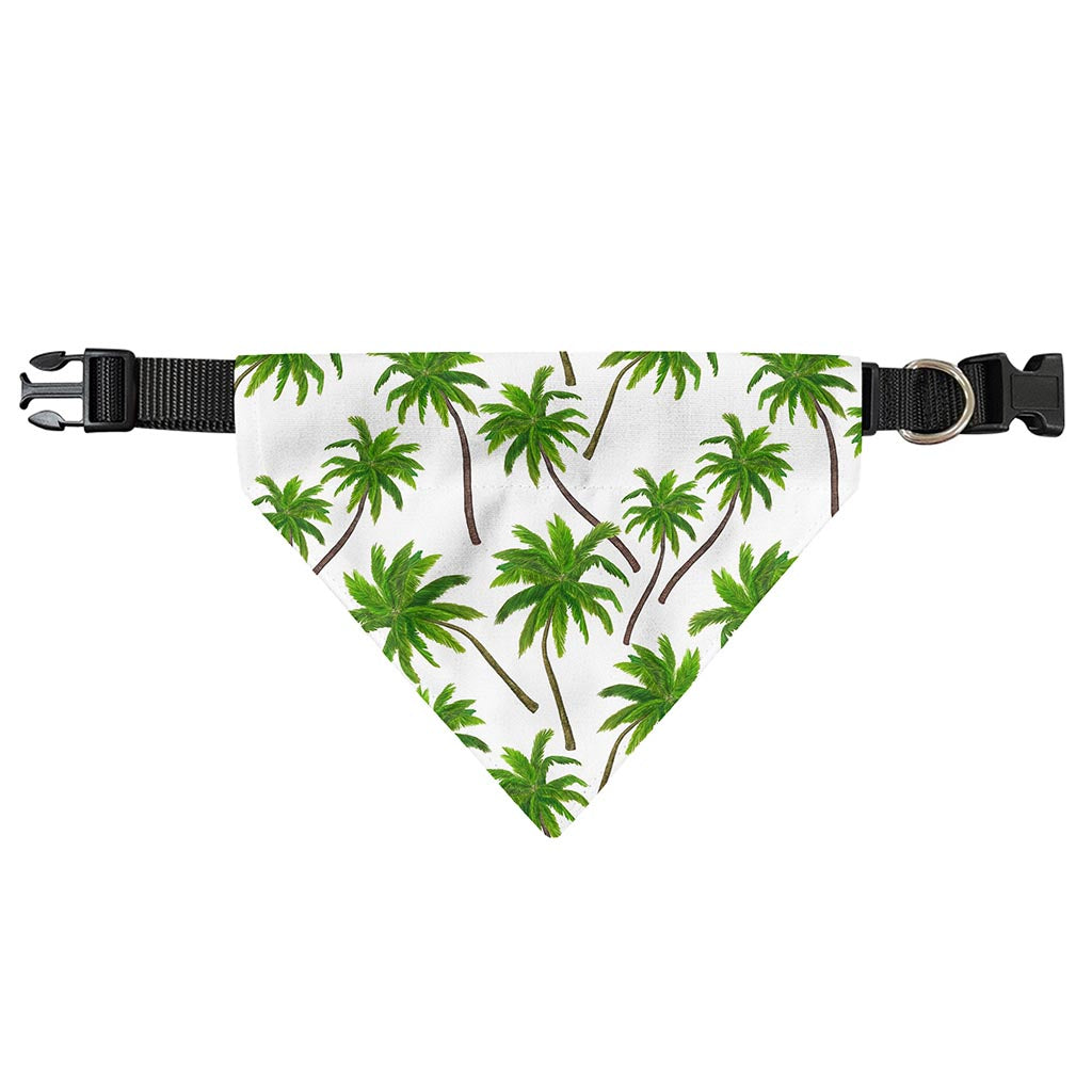 Palm Tree Pattern Print Over The Collar Dog Bandana
