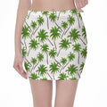 Palm Tree Pattern Print Pencil Mini Skirt