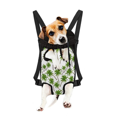 Palm Tree Pattern Print Pet Carrier Backpack