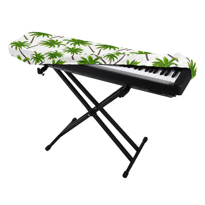 Palm Tree Pattern Print Piano Keyboard Cover